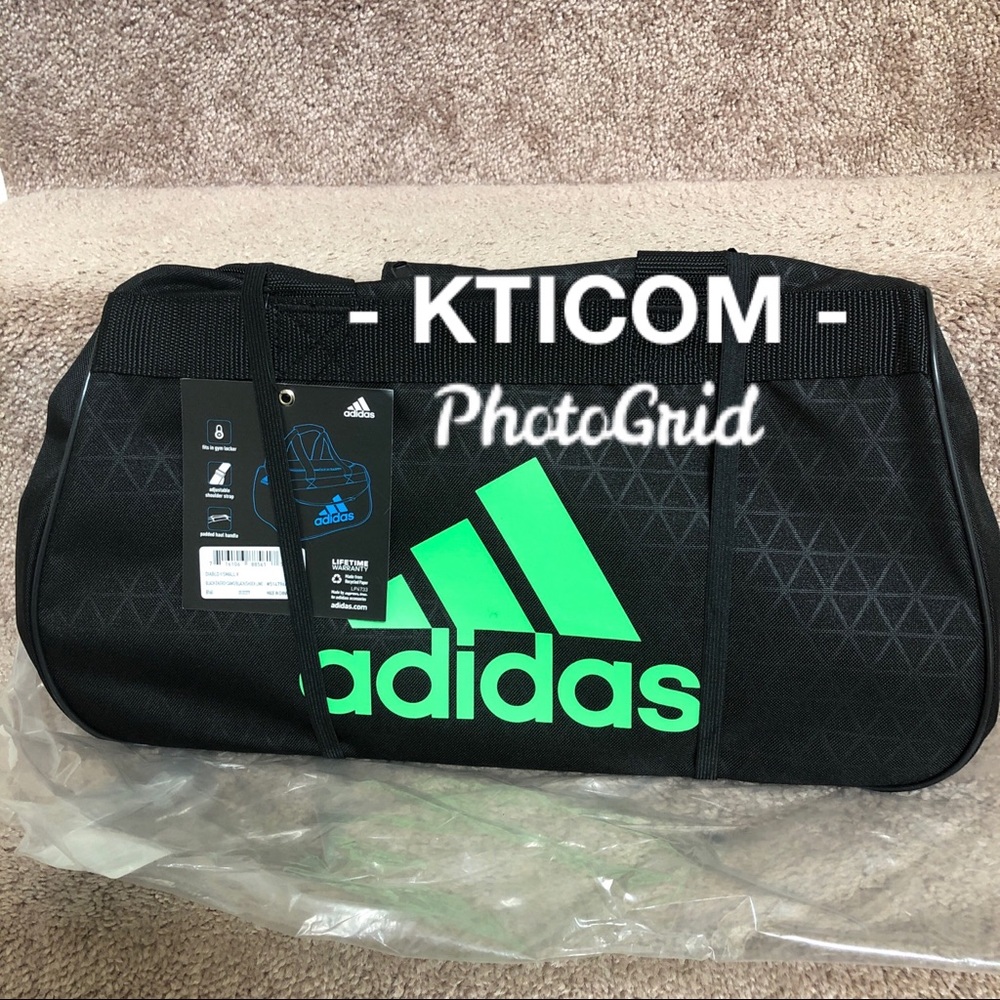 New Adidas Diablo Gym Duffel- Black Camo
